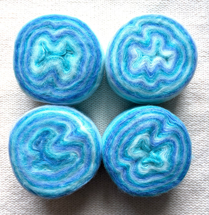 1 cake x 100g Ombre Mohair Blend Yarn : 05 Blue Ombre