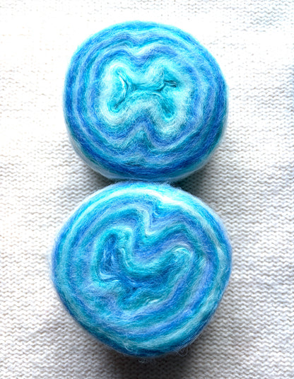 1 cake x 100g Ombre Mohair Blend Yarn : 05 Blue Ombre