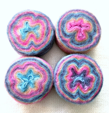 1 cake x 100g Ombre Mohair Blend Yarn : 06 Rainbow