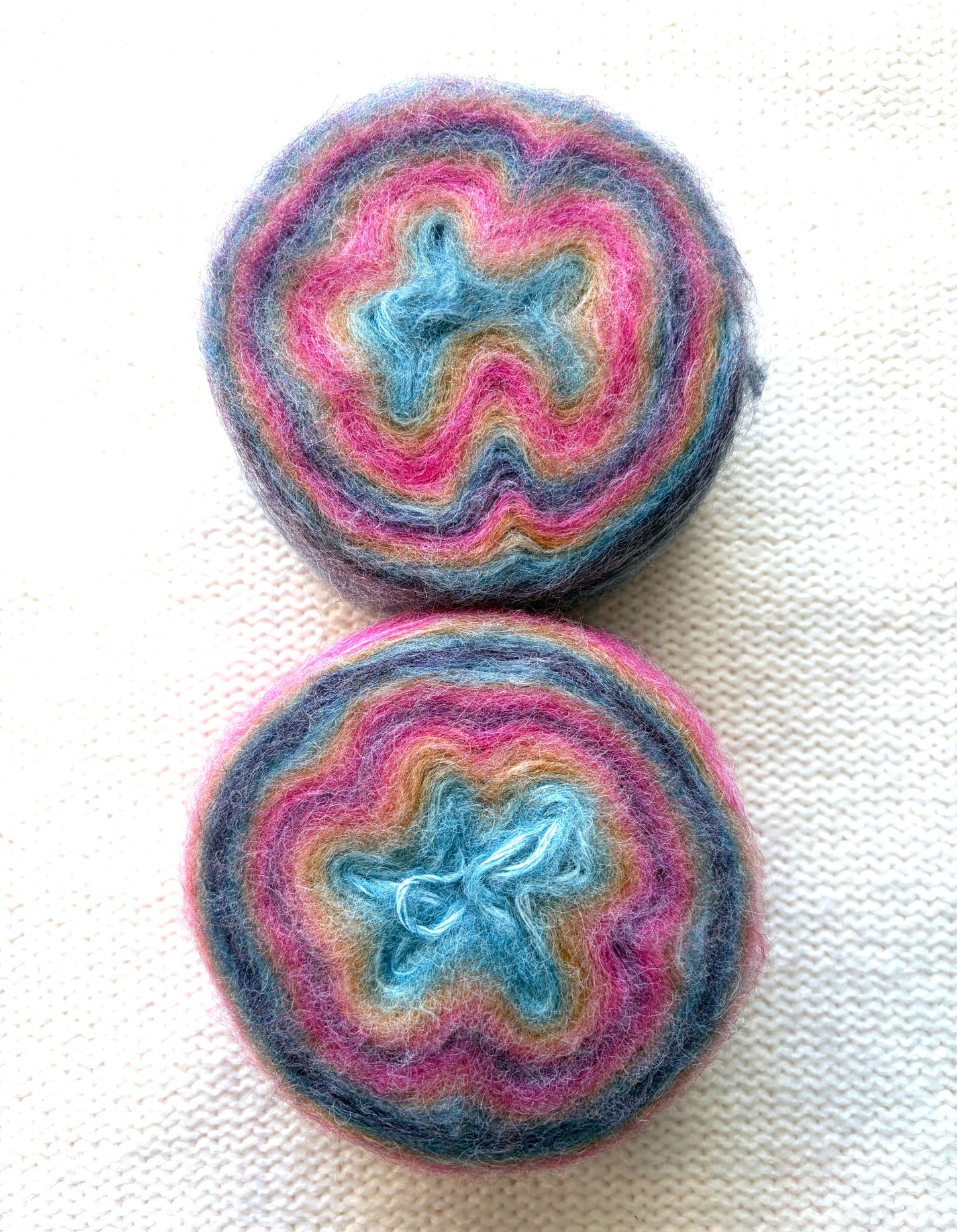 1 cake x 100g Ombre Mohair Blend Yarn : 06 Rainbow