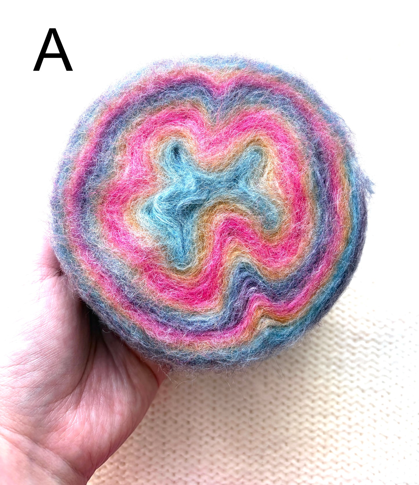 1 cake x 100g Ombre Mohair Blend Yarn : 06 Rainbow