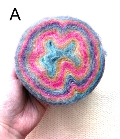 1 cake x 100g Ombre Mohair Blend Yarn : 06 Rainbow