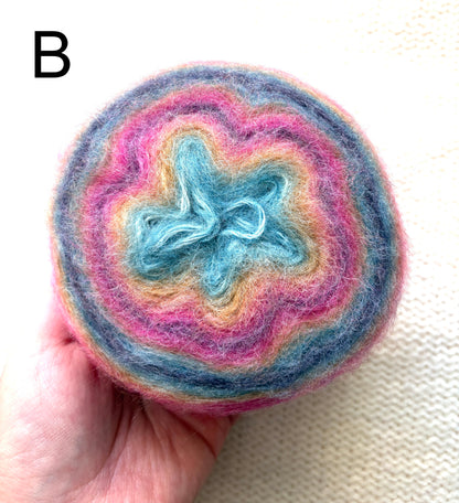 1 cake x 100g Ombre Mohair Blend Yarn : 06 Rainbow