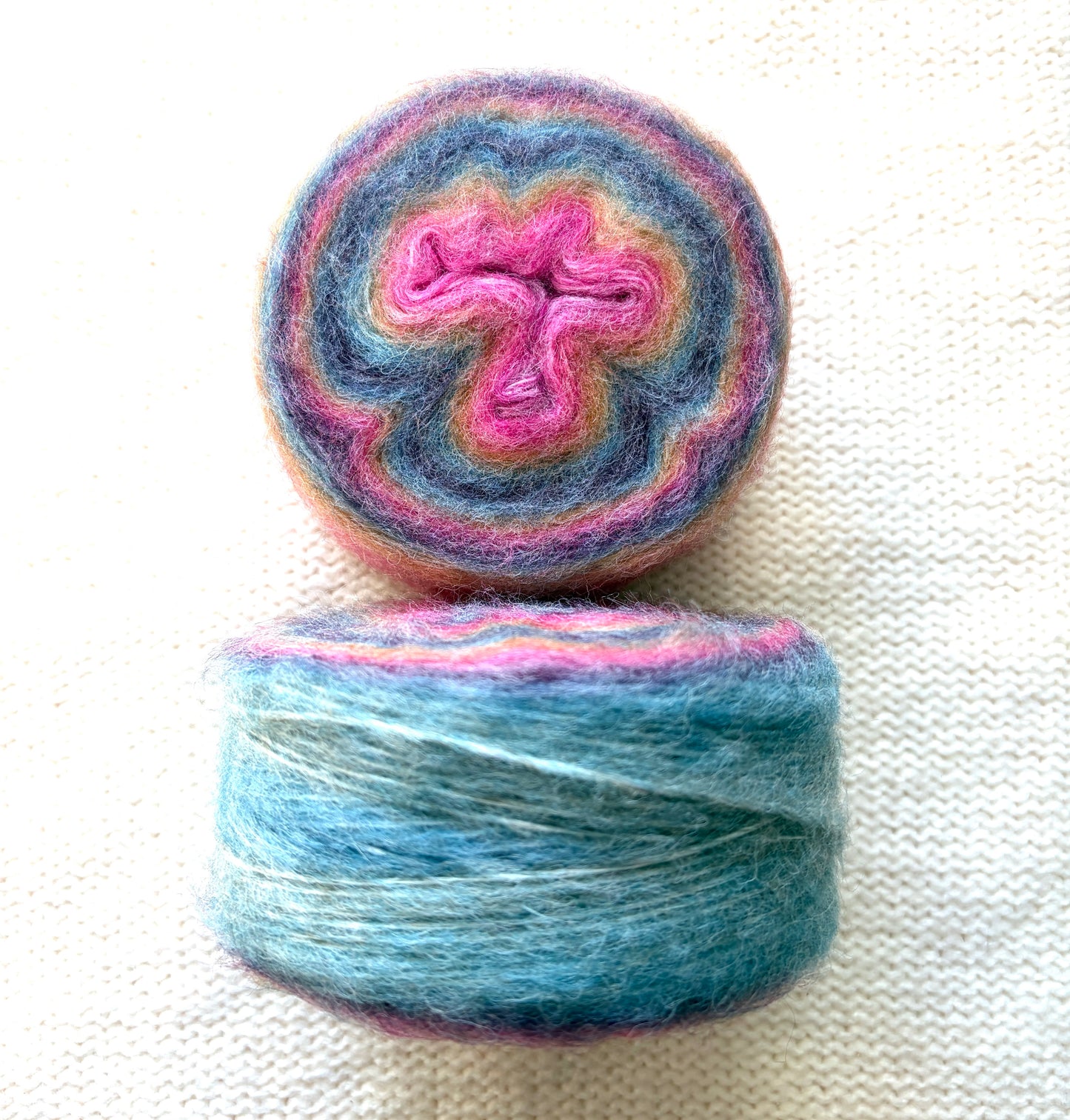 1 cake x 100g Ombre Mohair Blend Yarn : 06 Rainbow
