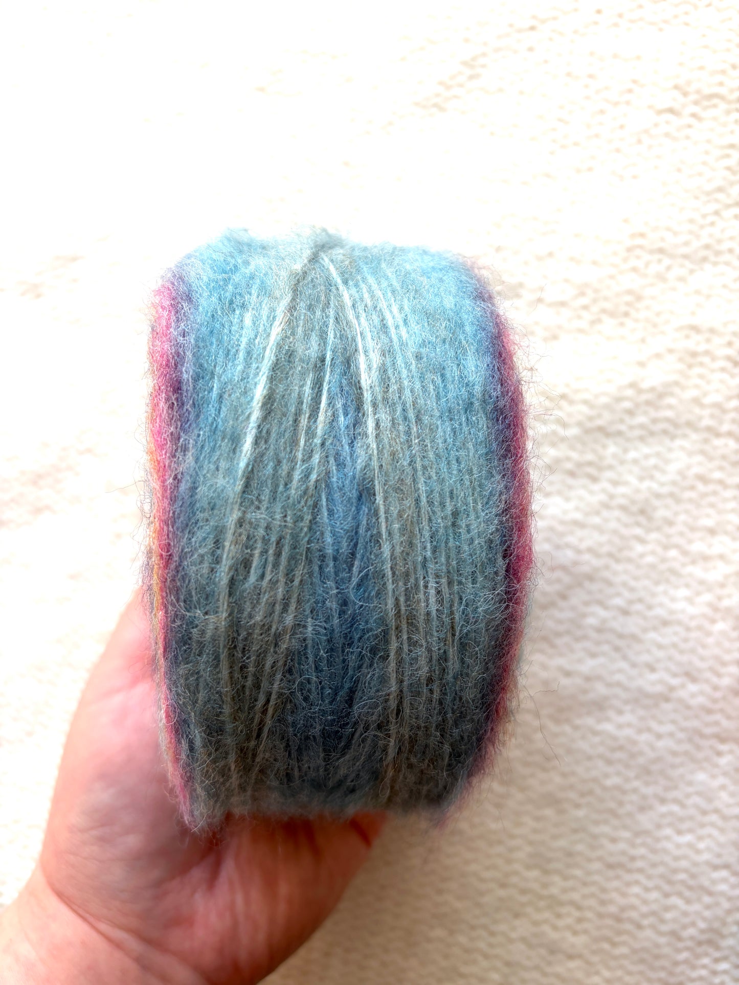 1 cake x 100g Ombre Mohair Blend Yarn : 06 Rainbow