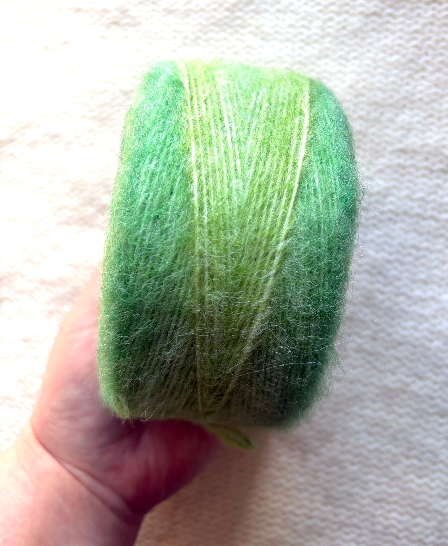1 cake x 100g Ombre Mohair Blend Yarn : 02 Green