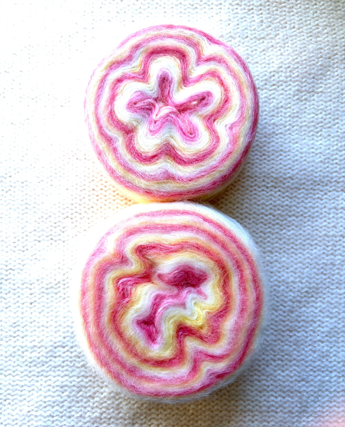1 cake x 100g Ombre Mohair Blend Yarn : 04 Pink Yellow White