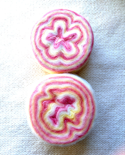 1 cake x 100g Ombre Mohair Blend Yarn : 04 Pink Yellow White