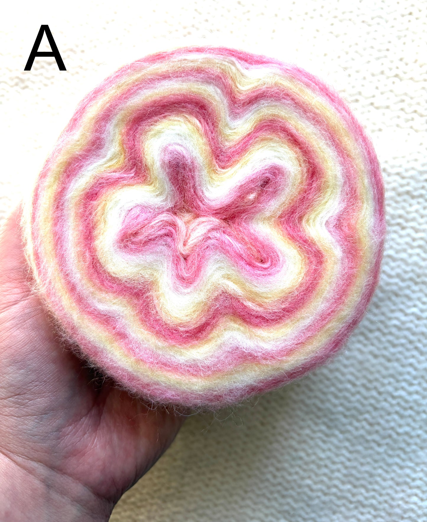 1 cake x 100g Ombre Mohair Blend Yarn : 04 Pink Yellow White