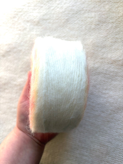 1 cake x 100g Ombre Mohair Blend Yarn : 04 Pink Yellow White