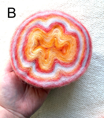 1 cake x 100g Ombre Mohair Blend Yarn : 21 Orange Ombre