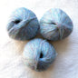 3 balls x 25g Glitter Mohair yarn : Mohair + Wool + Rayon : 21 Blue Sky