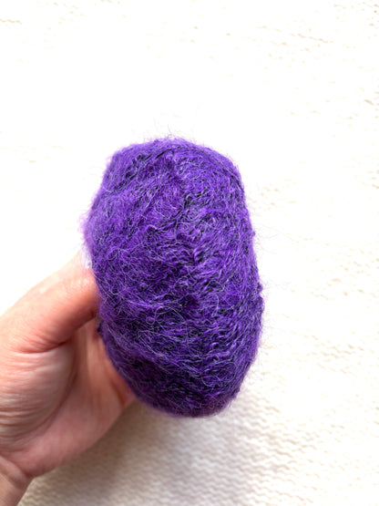 6 balls x 25g Alpaca Mohair yarn : Mohair + Alpaca + Acrylic : Colour 15 Grape
