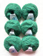 6 balls x 25g Alpaca Mohair yarn : Mohair + Alpaca + Acrylic : Colour 20 Forest Green