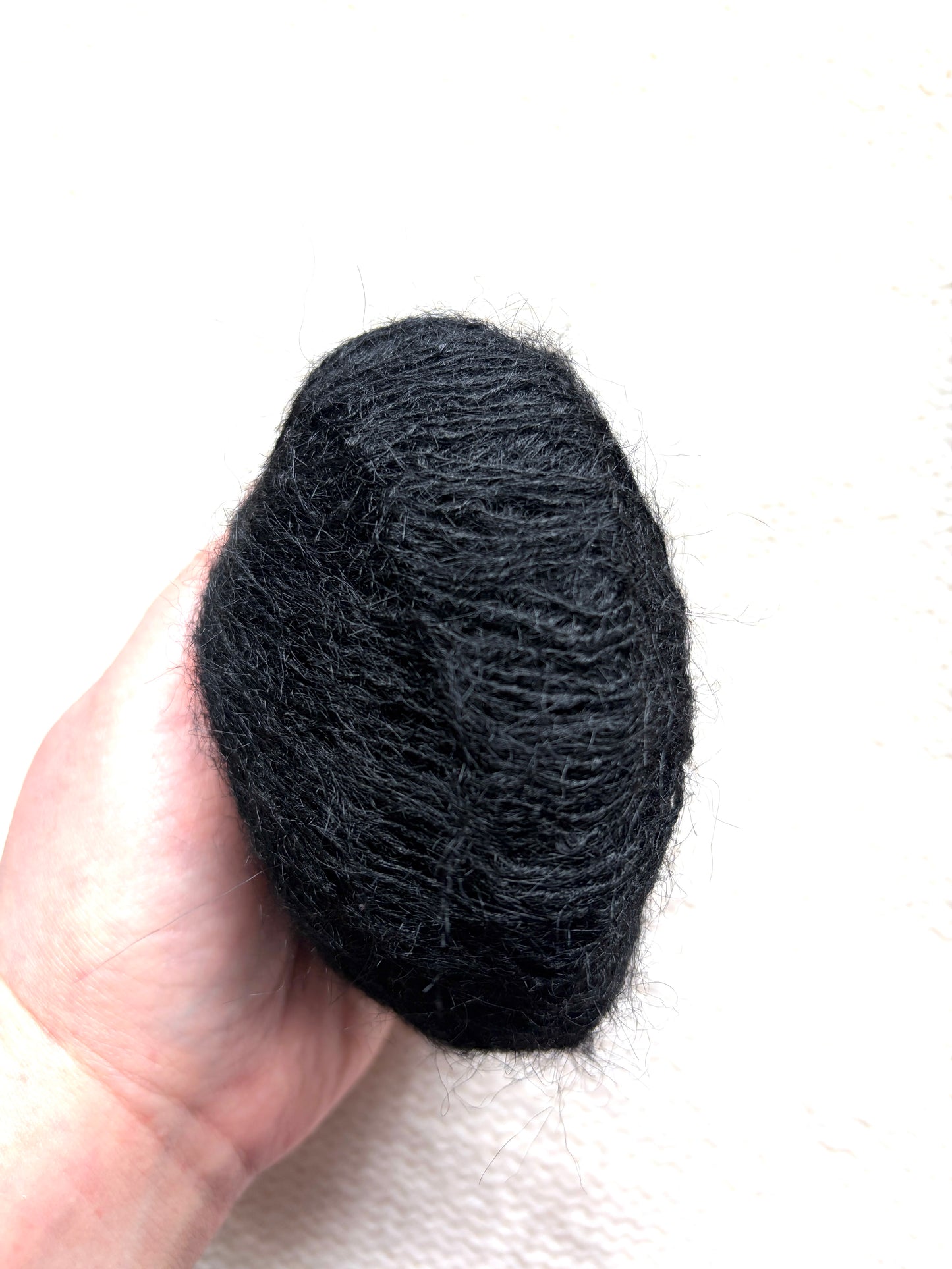 6 balls x 25g Alpaca Mohair yarn : Mohair + Alpaca + Acrylic : Colour 18 Black