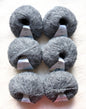 6 balls x 25g Alpaca Mohair yarn : Mohair + Alpaca + Acrylic : Colour 05 Ash