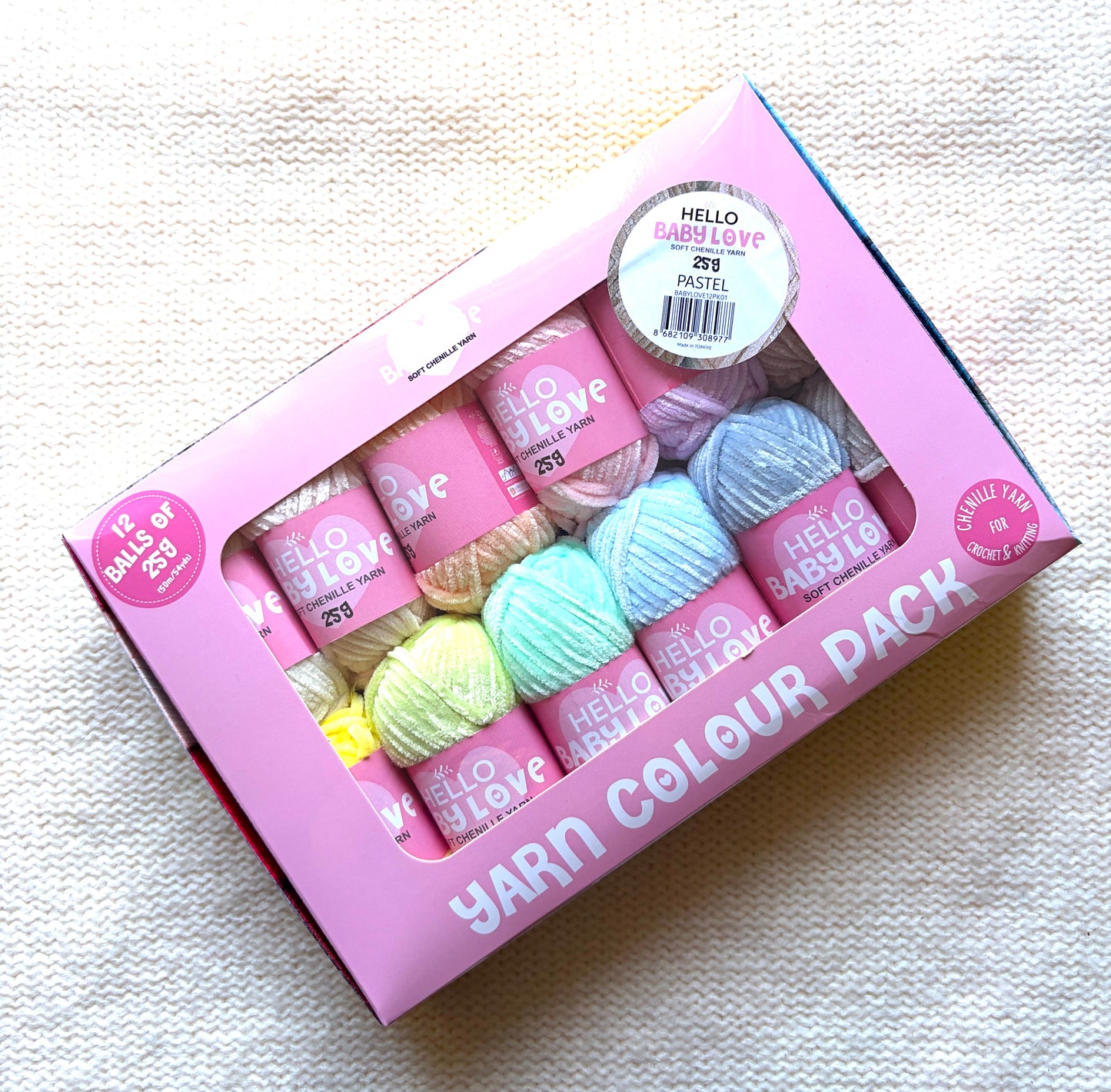 Hello Baby Love 12 Ball Yarn Pack - PASTEL