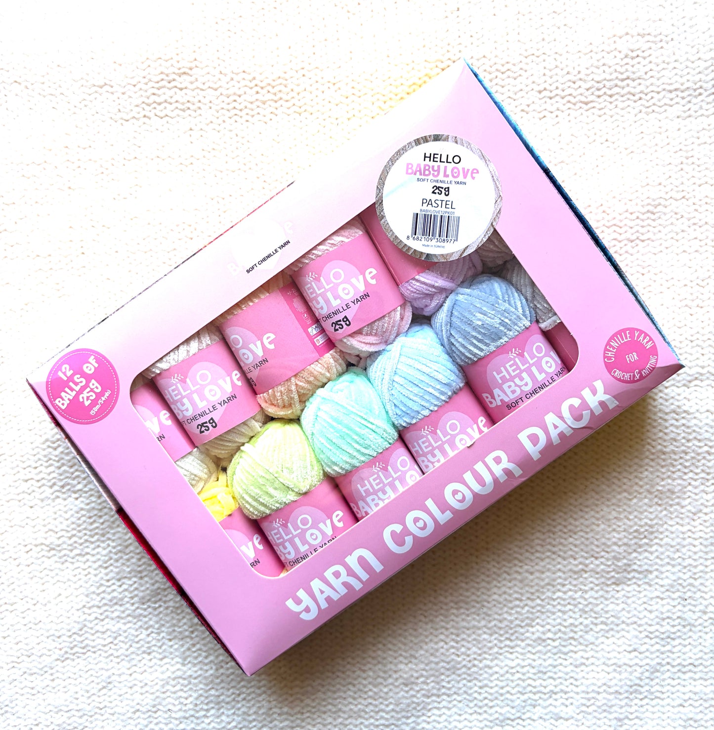 Hello Baby Love 12 Ball Yarn Pack - PASTEL