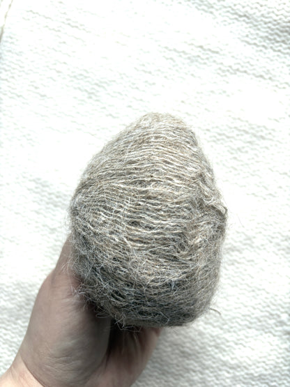 6 balls x 25g Alpaca Mohair yarn : Mohair + Alpaca + Acrylic : Colour 11 Cocoa