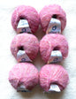 6 balls x 25g Alpaca Mohair yarn : Mohair + Alpaca + Acrylic : Colour 03 Strawberry