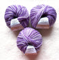 3 balls x 50g Fancy Wool Blend  yarn : 95% Wool : Colour 13 Amethyst