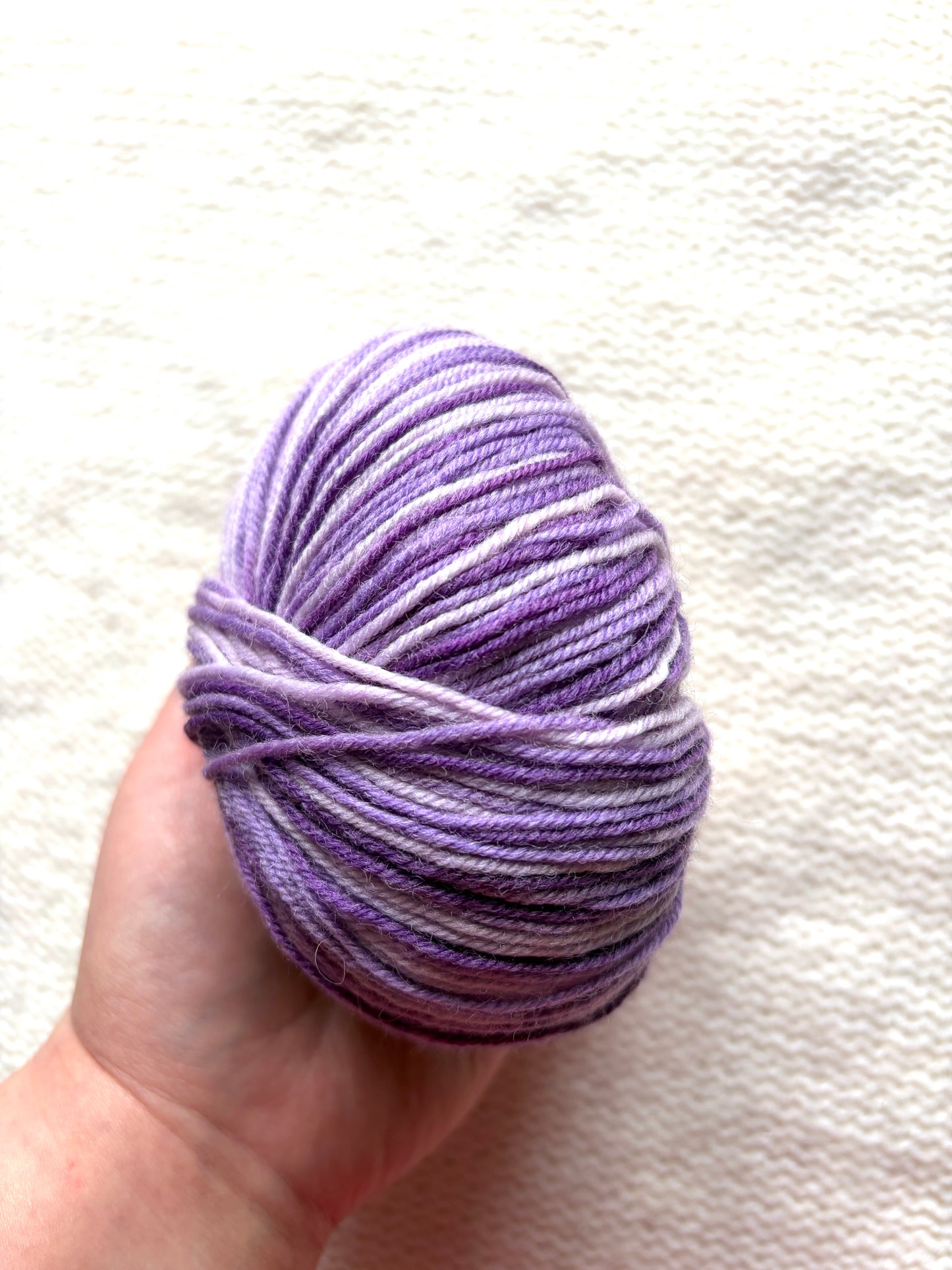 3 balls x 50g Fancy Wool Blend  yarn : 95% Wool : Colour 13 Amethyst