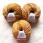 3 balls x 50g Fancy Wool Blend  yarn : 95% Wool : Colour 01 Terracotta