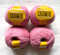 4 balls x 50g Cashmere yarn : 95% Cashmere + 5% Acrylic : 53 Watermelon