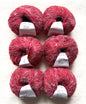 6 balls x 25g Mohair Wool yarn : Mohair + Wool + Acrylic + Polyester : 08 Cherry Red