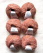 6 balls x 25g Mohair Wool yarn : Mohair + Wool + Acrylic + Polyester : 05 Ginger