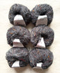 6 balls x 25g Mohair Wool yarn : Mohair + Wool + Acrylic + Polyester : 20 Charcoal