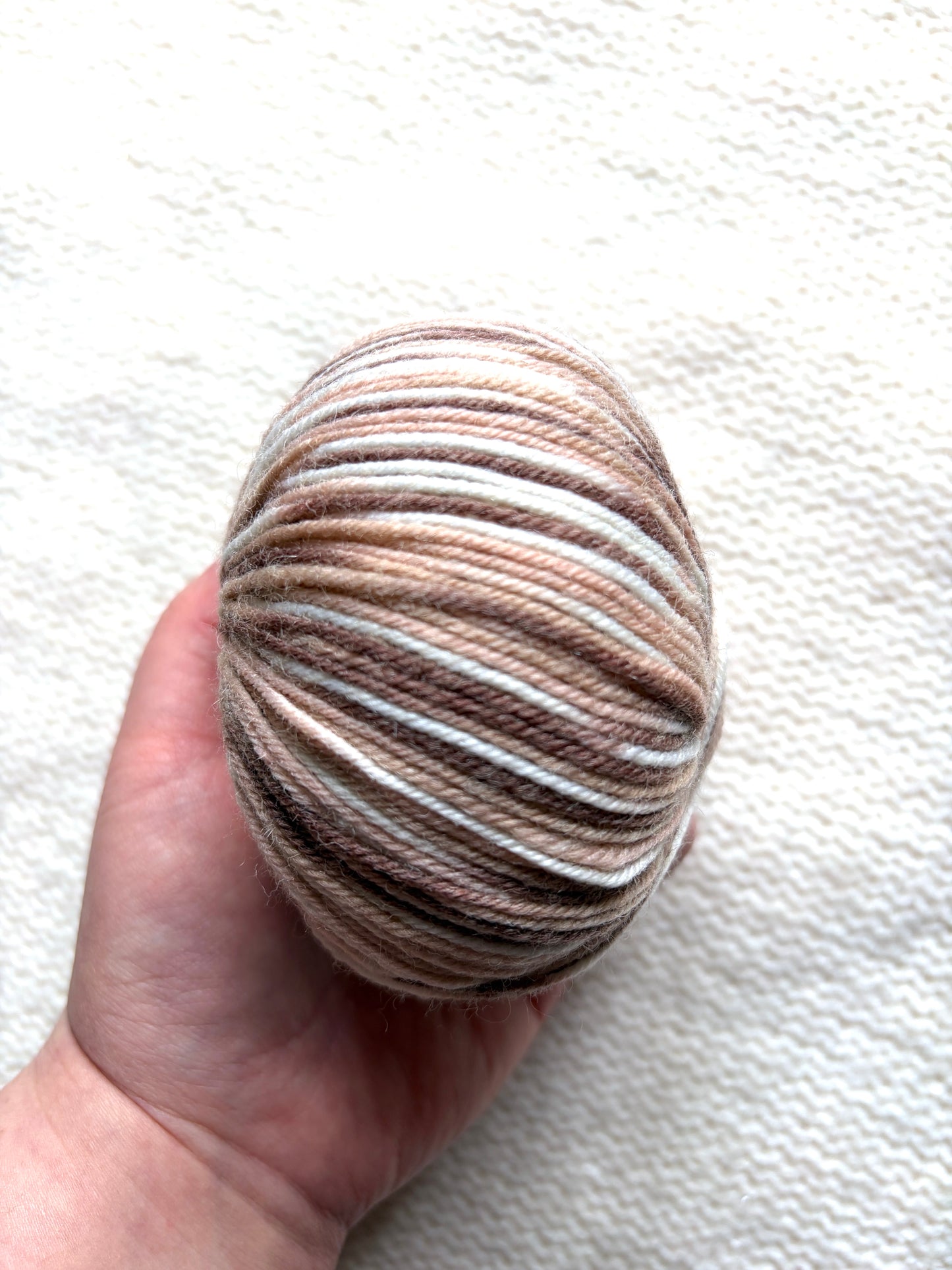 3 balls x 50g Fancy Wool Blend  yarn : 95% Wool : Colour 05 Chocolate