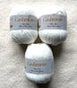 3 balls x 50g Cashmere Ultra Soft Yarn : 80% Cashmere : 01 White