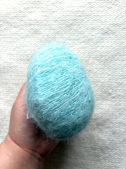 5 balls x 25g Alpaca Mohair yarn : Mohair + Alpaca + Acrylic : 15 Mint