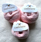 3 balls x 50g Cashmere yarn : 100% Cashmere : 13 Blush