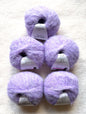 5 balls x 25g Alpaca Mohair yarn : Mohair + Alpaca + Acrylic : 20 Lavender
