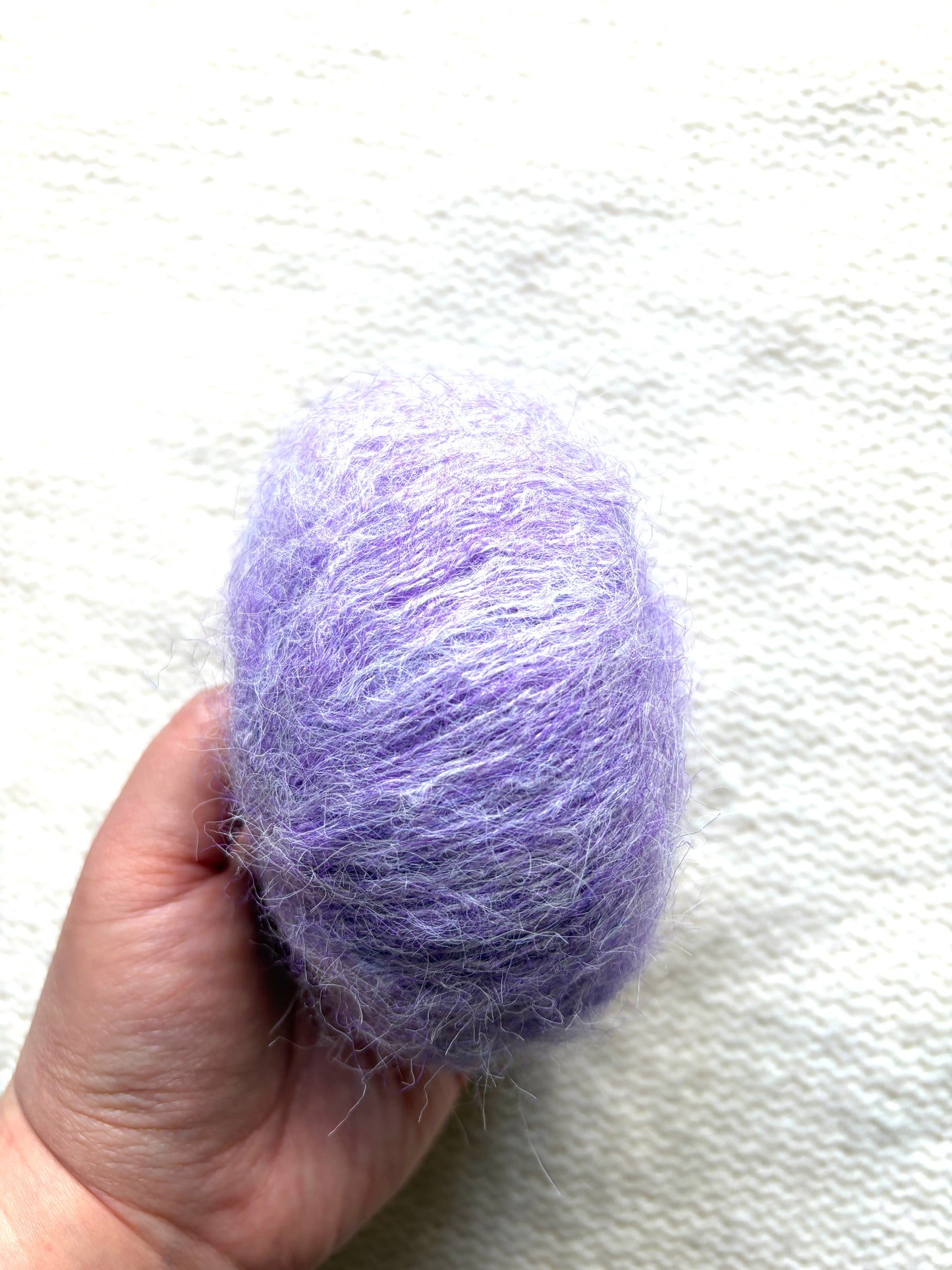 5 balls x 25g Alpaca Mohair yarn : Mohair + Alpaca + Acrylic : 20 Lavender
