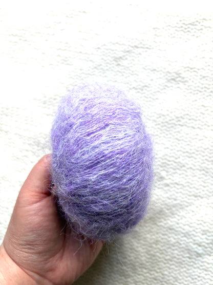 5 balls x 25g Alpaca Mohair yarn : Mohair + Alpaca + Acrylic : 20 Lavender