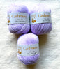 3 balls x 50g Cashmere Ultra Soft Yarn : 80% Cashmere : 34 Lilac