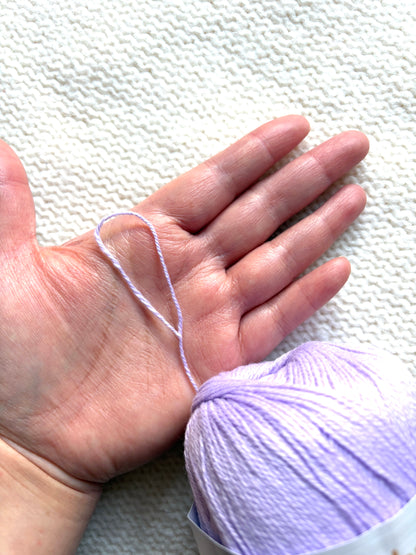 3 balls x 50g Cashmere Ultra Soft Yarn : 80% Cashmere : 34 Lilac