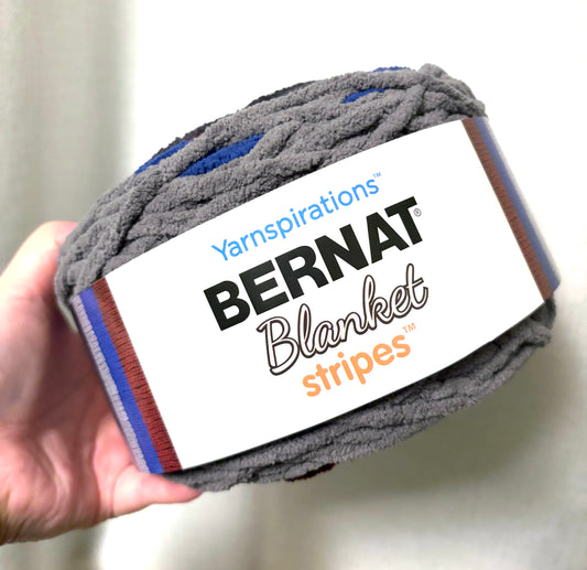 Bernat Blanket Stripes Yarn 300g : Colour Midnight Trail