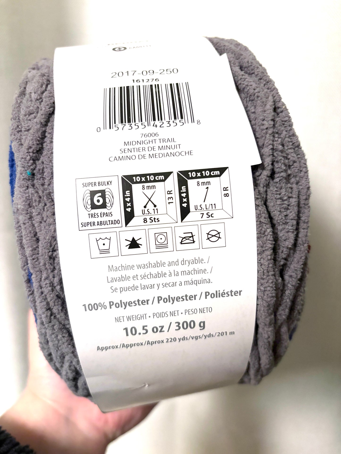 Bernat Blanket Stripes Yarn 300g : Colour Midnight Trail