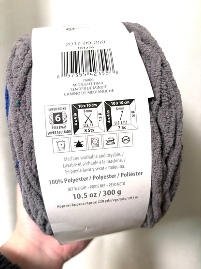 Bernat Blanket Stripes Yarn 300g : Colour Midnight Trail