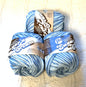 56.7g Lily Sugar 'n Cream Ombre Yarn - Faded Denim : 100% Cotton