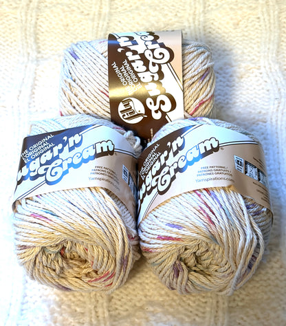 56.7g Lily Sugar 'n Cream Ombre Yarn - Potpourri : 100% Cotton