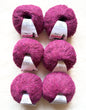 6 balls x 25g Alpaca Mohair yarn : Mohair + Alpaca + Acrylic : 23 Cherry