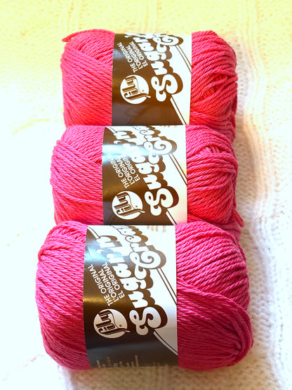 70.9g Lily Sugar 'n Cream The Original Yarn - Pretty in Pink : 100% Cotton