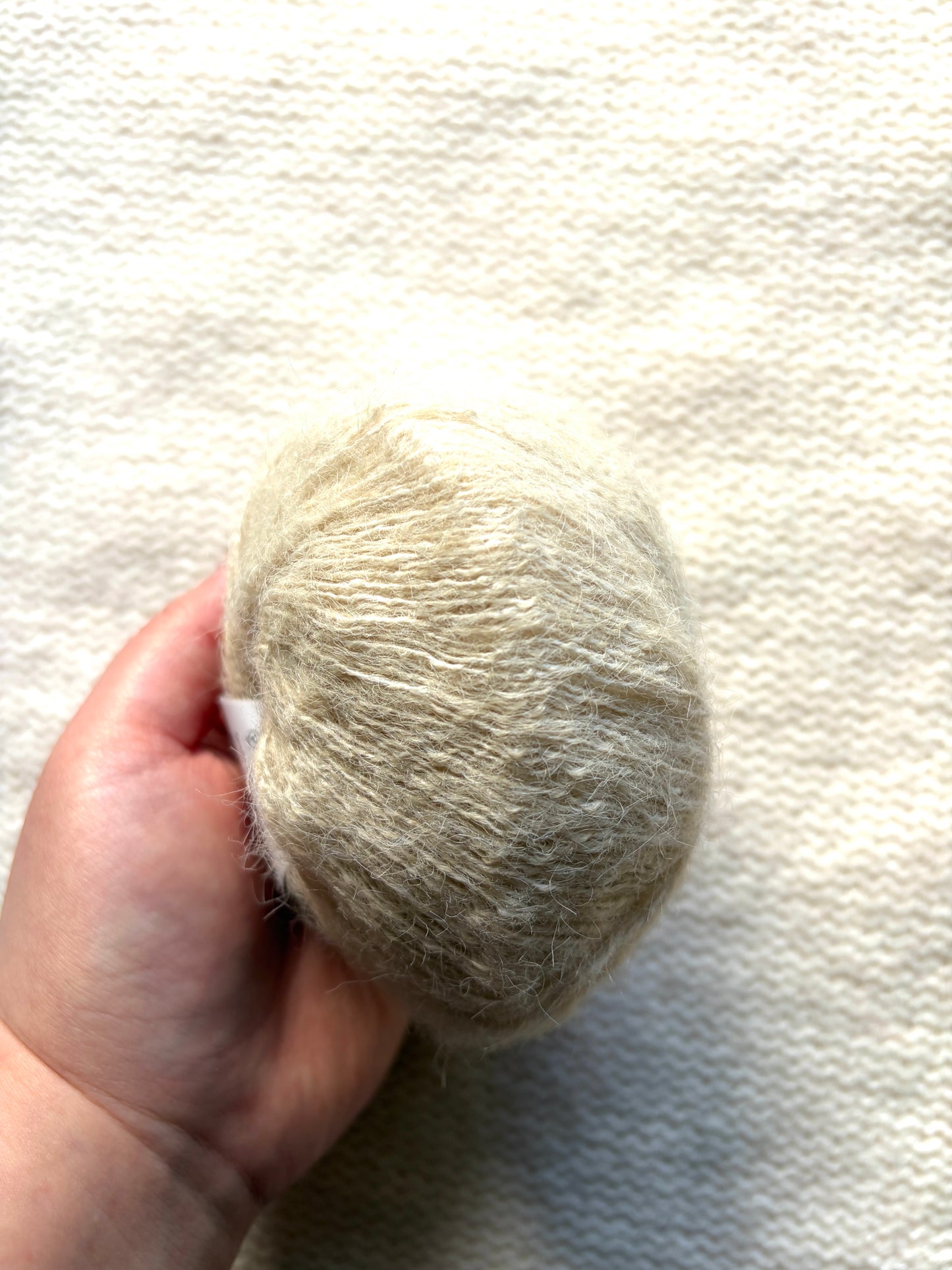 6 balls x 25g Alpaca Mohair yarn : Mohair + Alpaca + Acrylic : 07 Tan