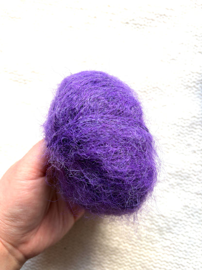 6 balls x 25g Alpaca Mohair yarn : Mohair + Alpaca + Acrylic : 21 Grape