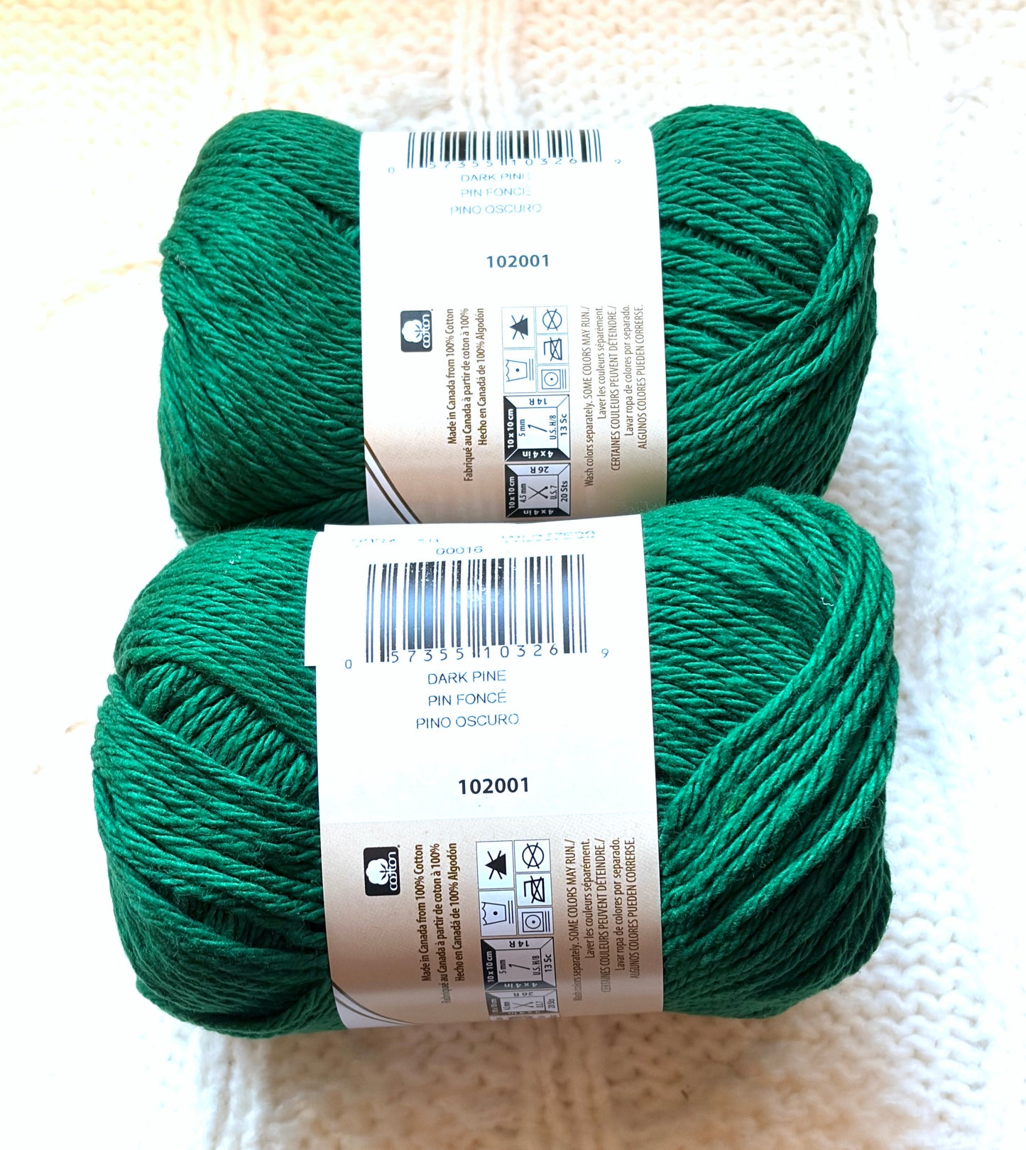 70.9g Lily Sugar 'n Cream The Original Yarn - Dark Pine : 100% Cotton